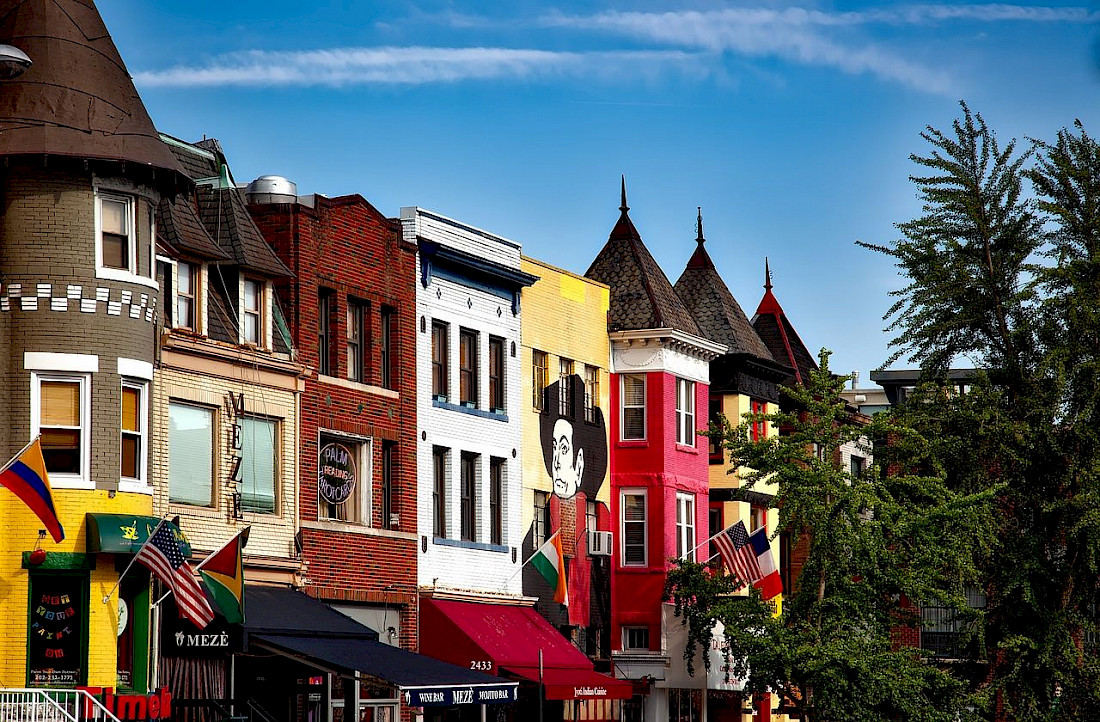 Washington DC is full of great neighborhoods with a variety of restaurants.