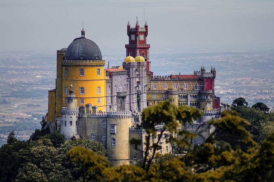 Colorful and exotic - the Pena National Palace.