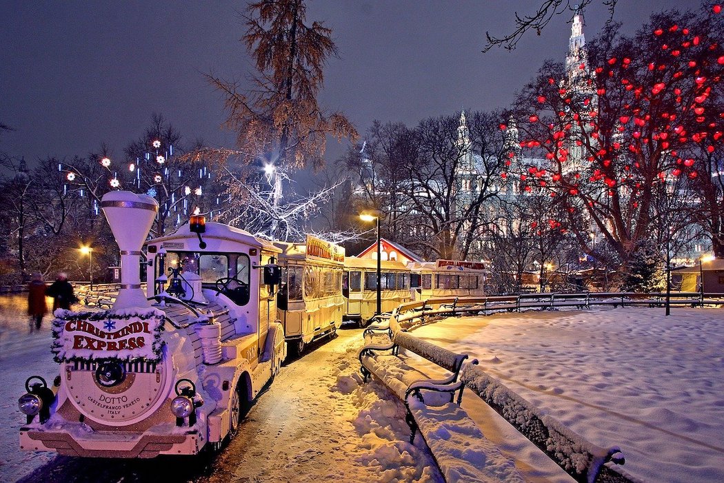 All Aboard the Christmas Train in Vienna.