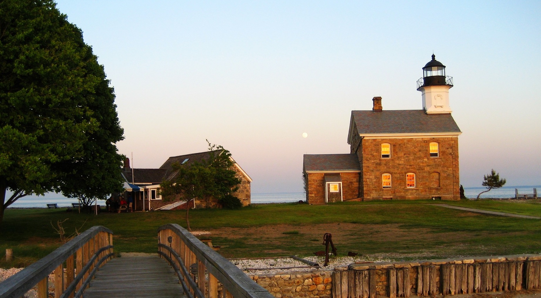 The Sheffield Island Lighthouse at Sunset.