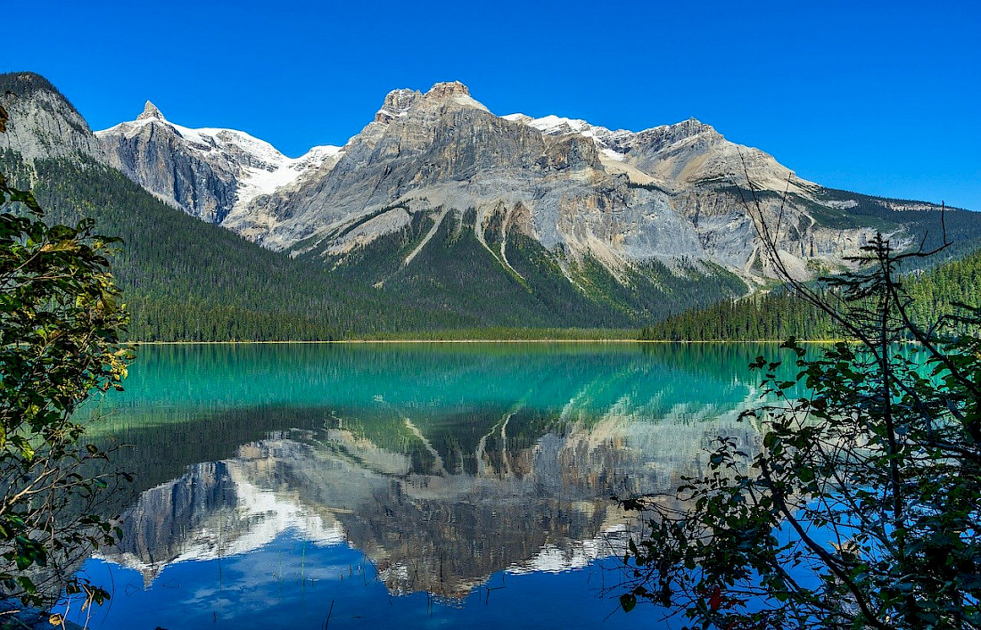 Emerald Lake in the Canadian Rockies.
