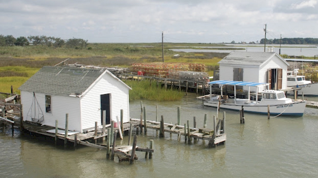 Waterman shanties - a way of life on Tangier Island.