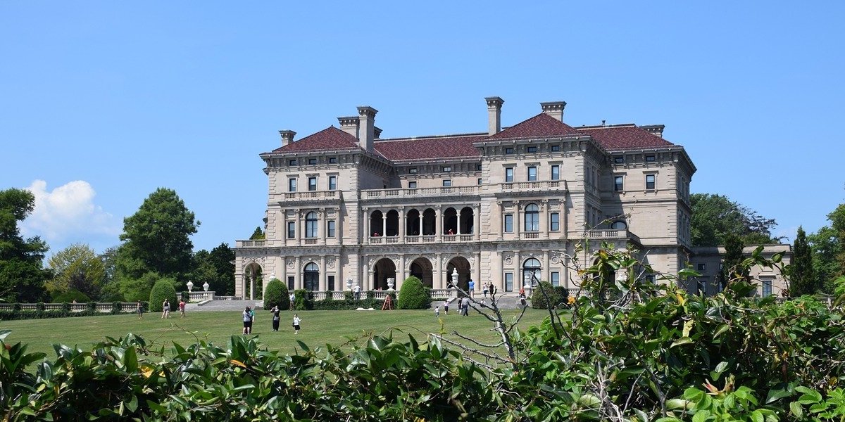 The Breaker Mansion along Newport's Cliff Walk.