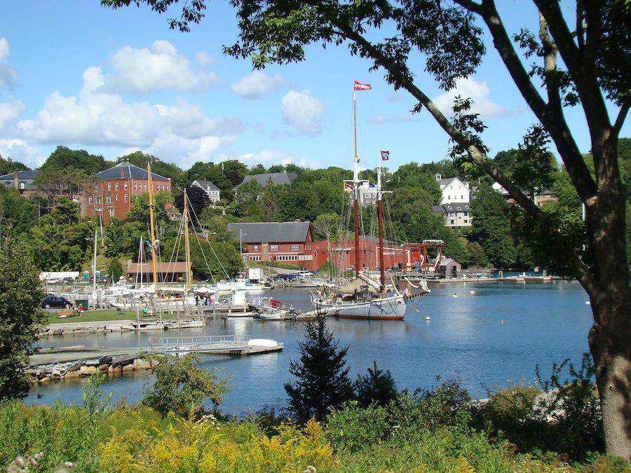 Harbourside Rockport, Maine. A great place for lobster.
