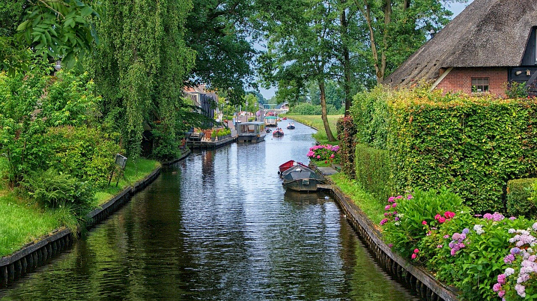 Take a cruise on the canals of Giethoorn, the Venice of Holland.