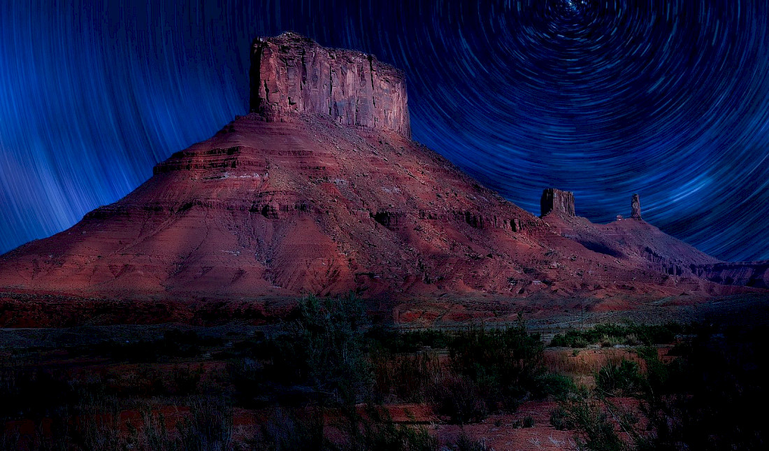 Stunning night sky in Utah's National Parks.