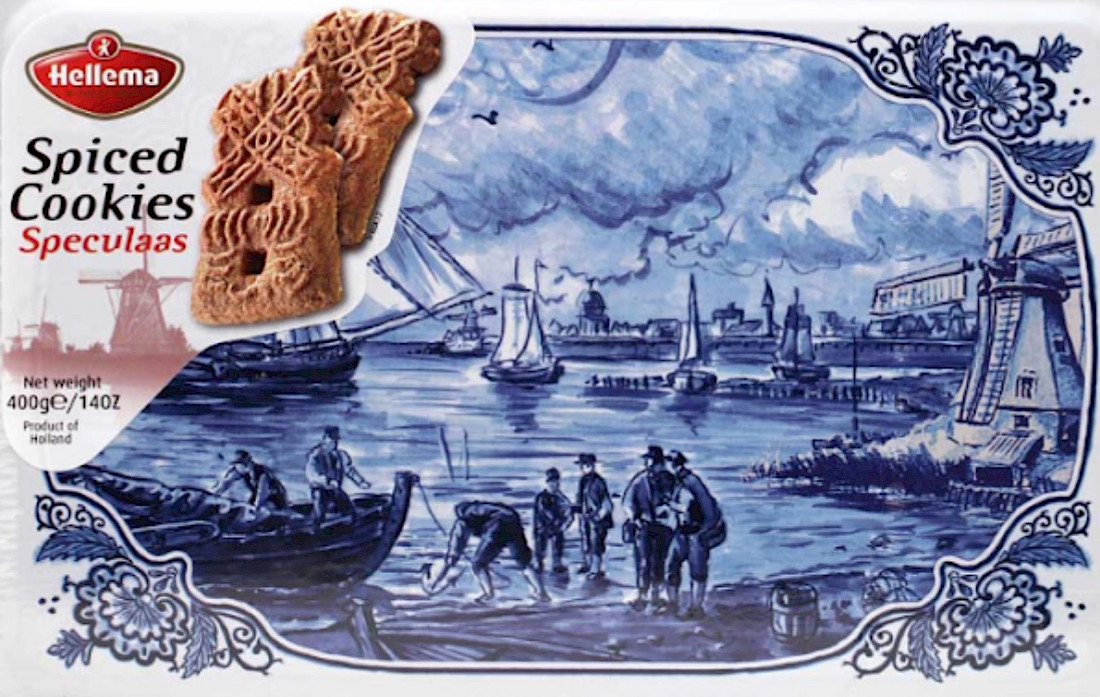 Lovely Delft Tin with cookies!