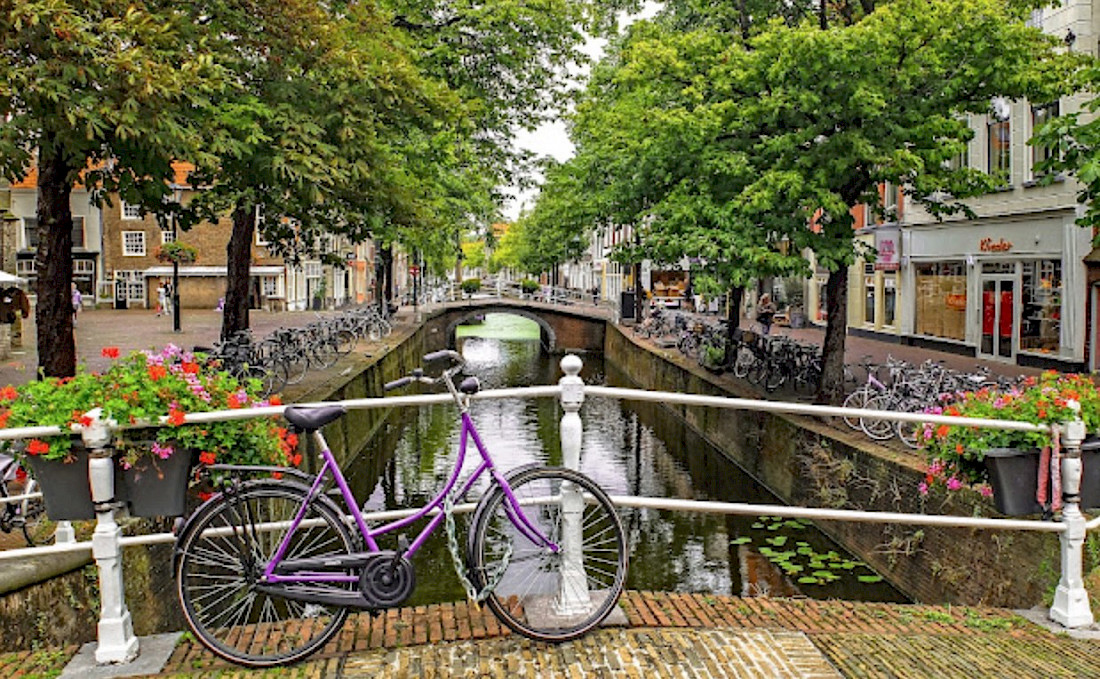 Cycling is a popular way to see the city.