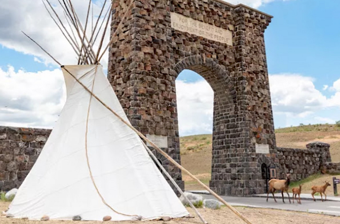 Courtesy National Parks North Entrance Teepee Installation Event.