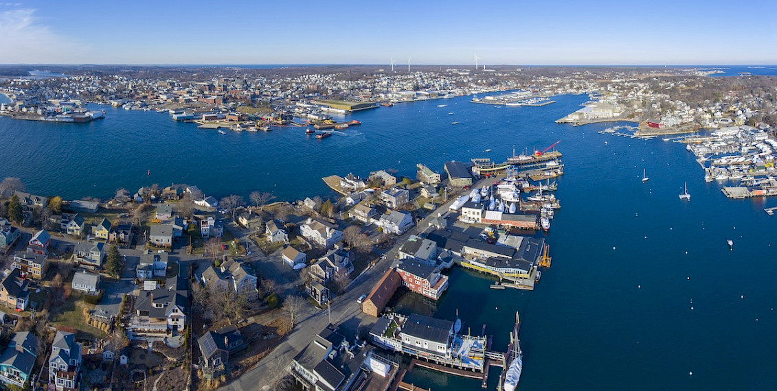 Beautiful Gloucester harbor.