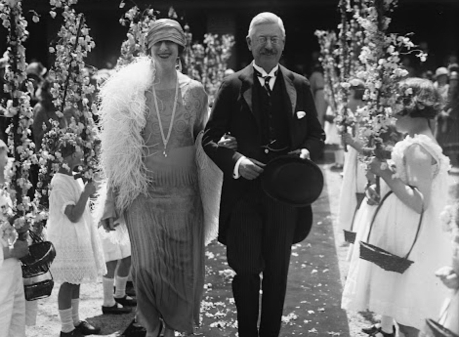 Cornelia Vanderbilt Cecil on her wedding day.