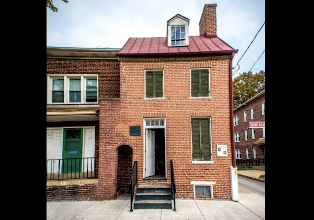 Tour The Modest Brick Row-House Where Poe Lived In Baltimore. Courtesy Edgar Allen Poe Museum Baltimore.