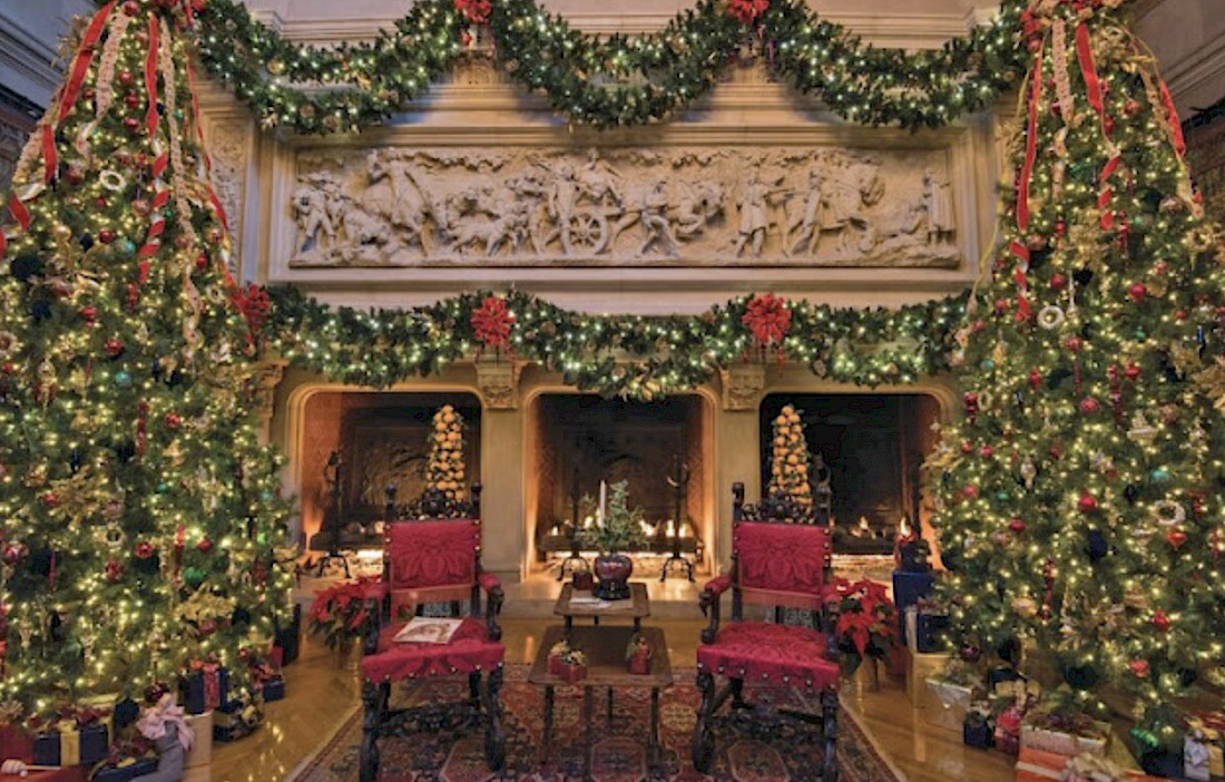 The Biltmore is opulent and beautiful during the holidays.