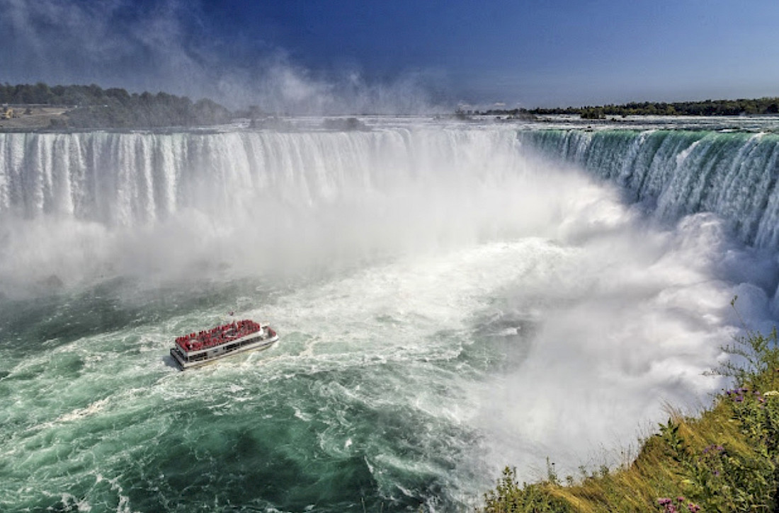 Feel the mist on your face as the falls thunder into the Niagara River.