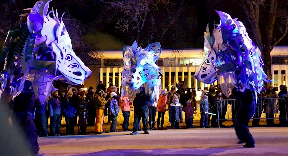 The Night Parade is the highlight of the Winter Carnival.