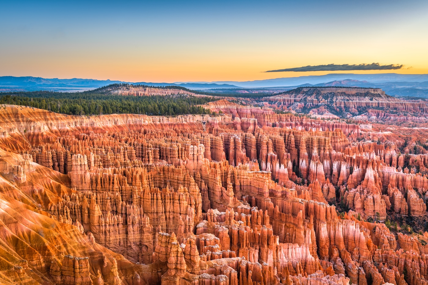 Bryce Canyon National Park at Sunset.