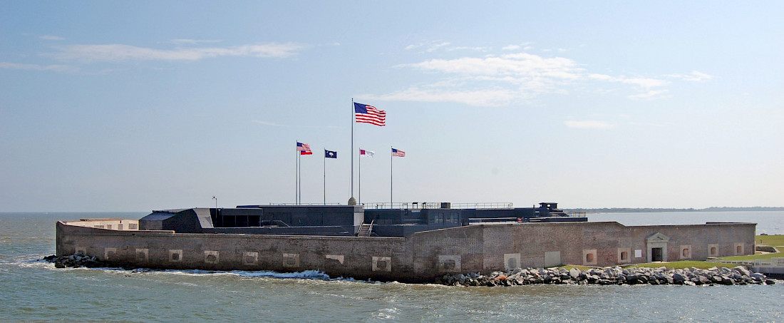 Fort Sumter is a short ferry ride from central Charleston.
