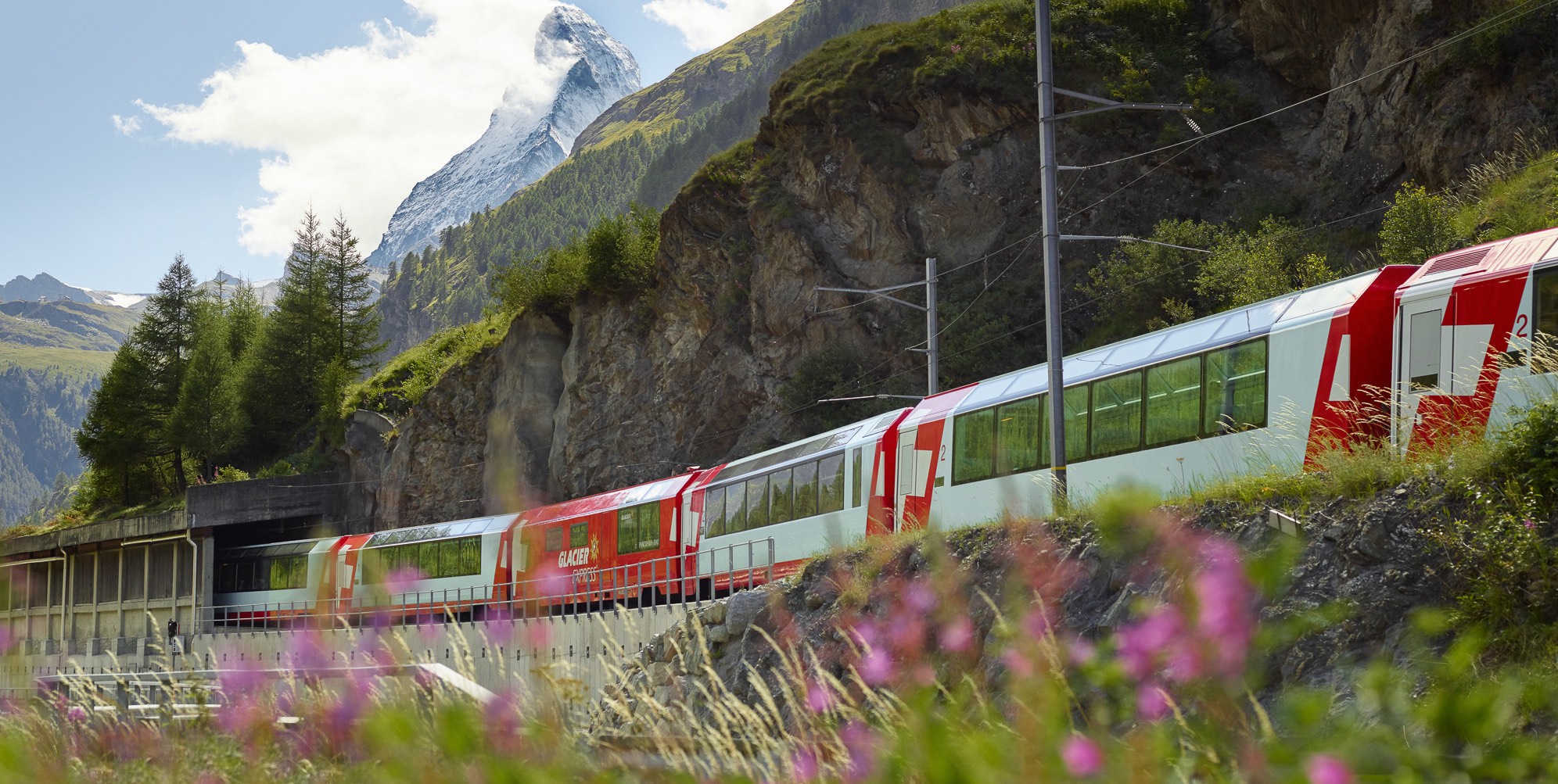 Dramatic scenery abounds on the Glacier Express.