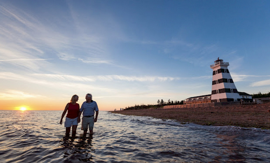 Sunset at West Point Lighthouse.