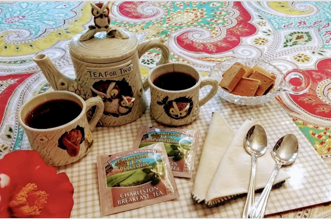 It's tea time! Tea is a great gift to share with friends back home.