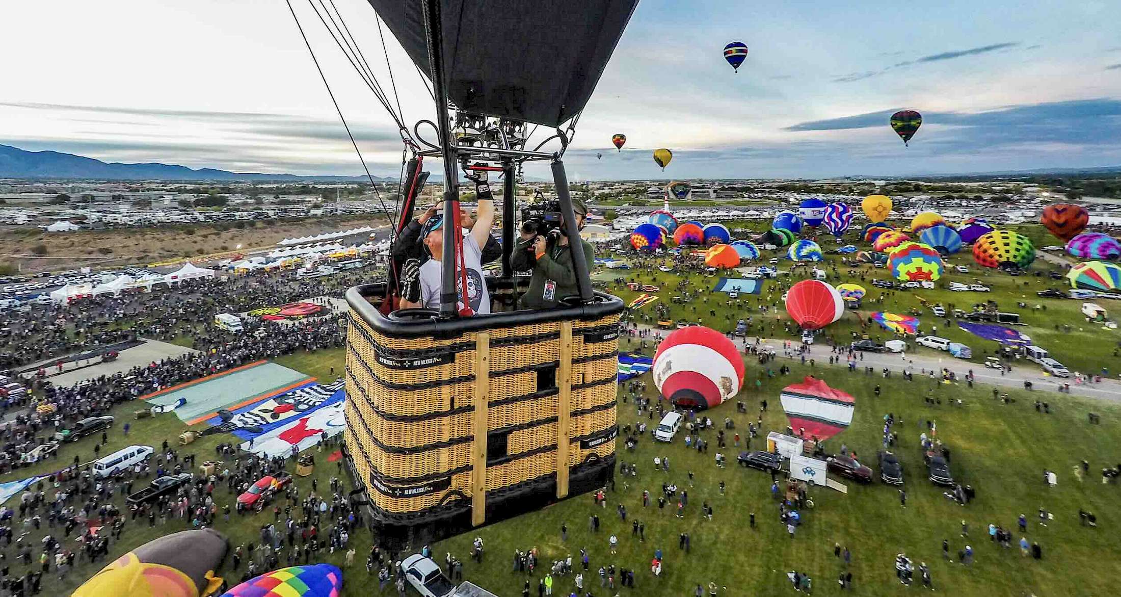 Celebrate the wonders of hot air ballooning at the Albuquerque International Balloon Fiesta.