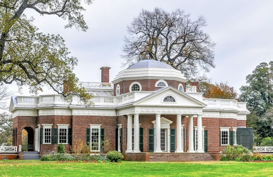 The gracious home of Thomas Jefferson, Monticello, A UNESCO World Heritage Site.