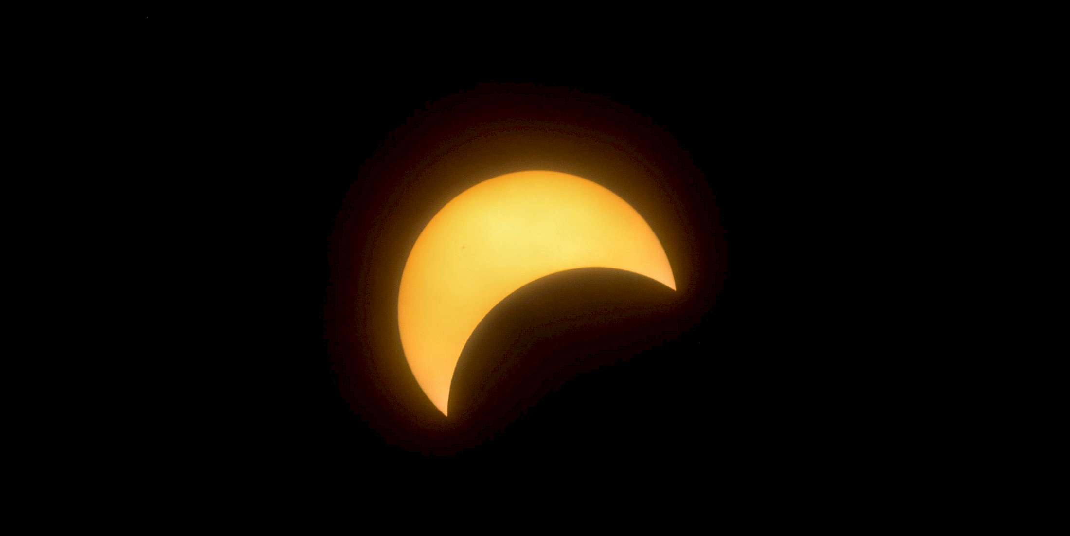 The diamond ring effect of a total solar eclipse.