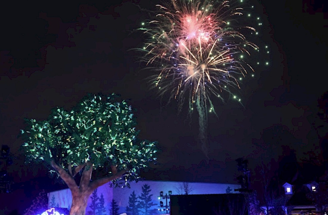 Fireworks light the sky at Dollywood throughout the summer.