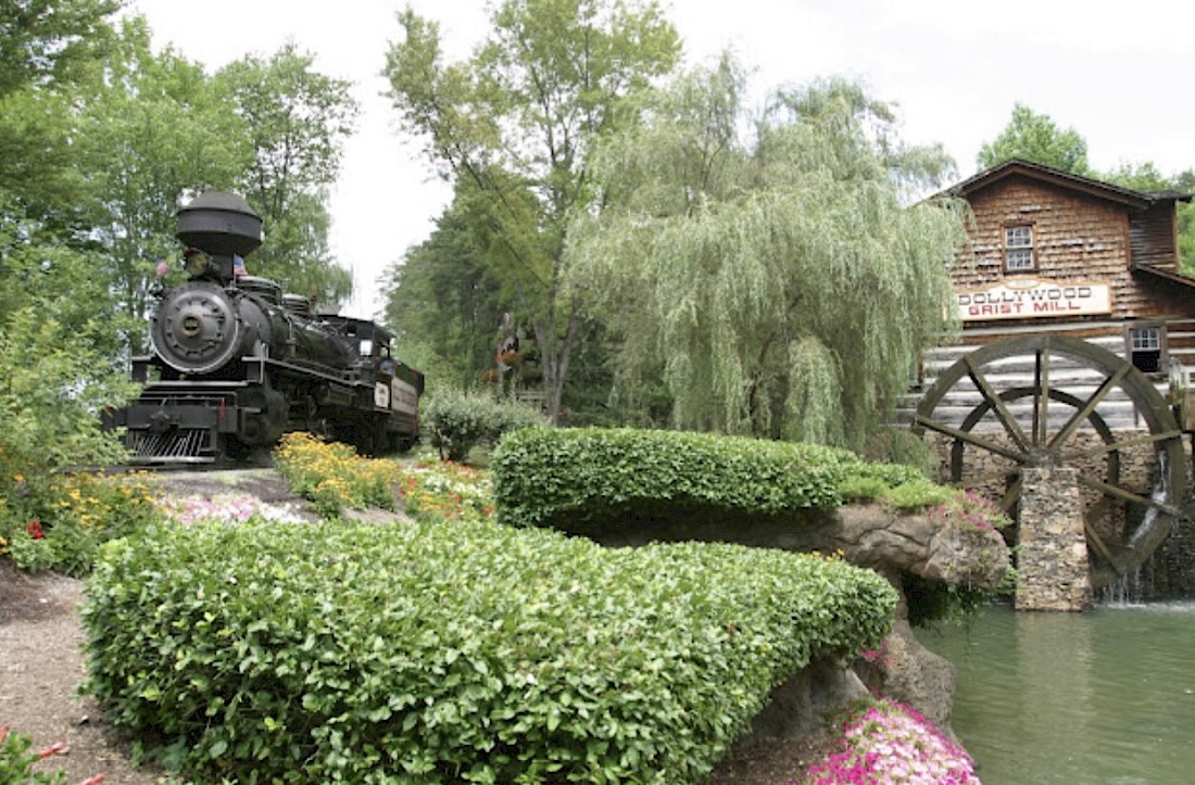 Historic gristmill and scenic train ride.