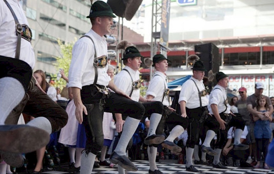 Tap your feet to oompah bands where lederhosen and dirndls are encouraged!