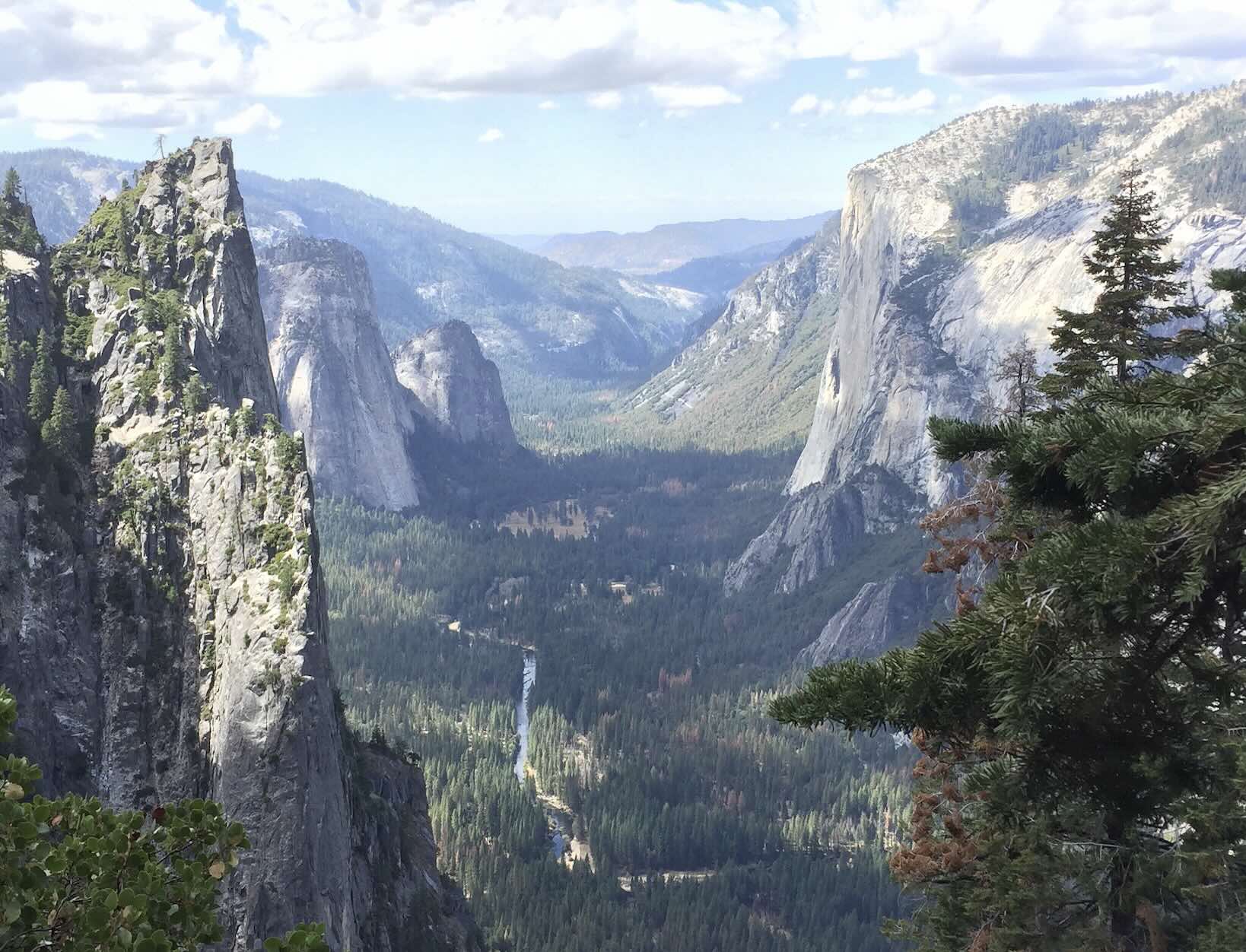 Tunnel View in Yosemite National Park.