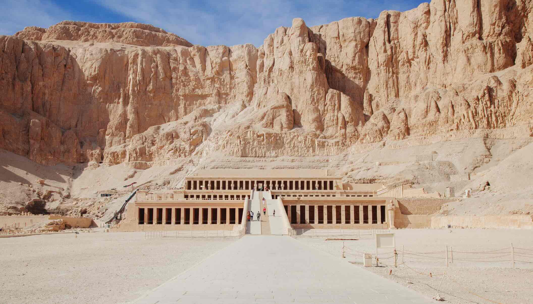The Temple of Queen Hatshepsut was built in the Eighteenth Dynasty of Egypt.