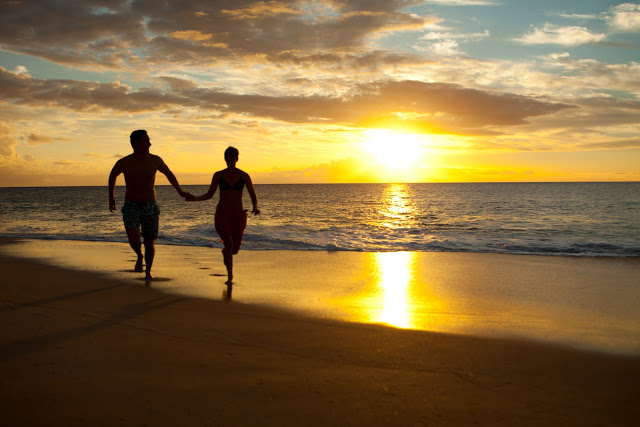 Beautiful Sunset at the Top of Waikiki