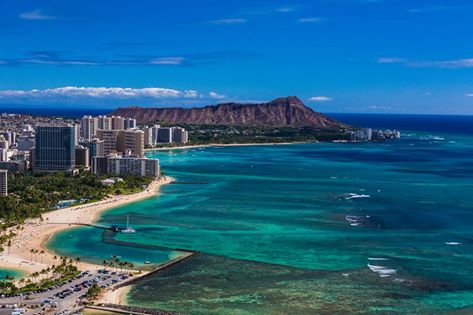 Waikiki Beach and Diamond Head