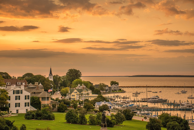 Sunrise Over Mackinac Island