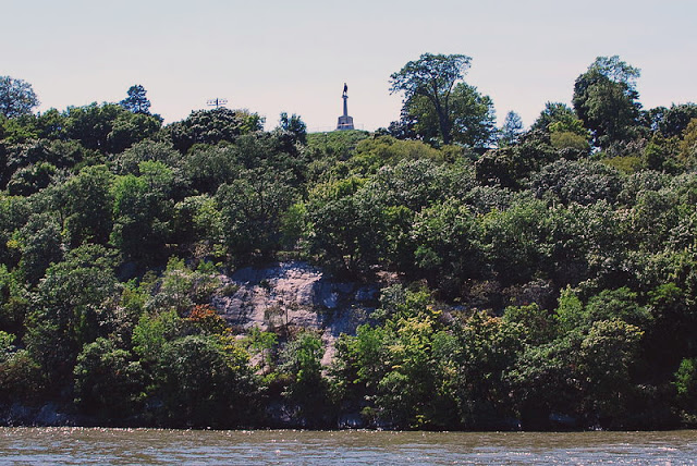 West Point Monument from the Hudson River