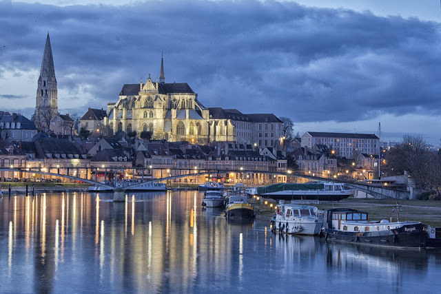 Dole, France at Night