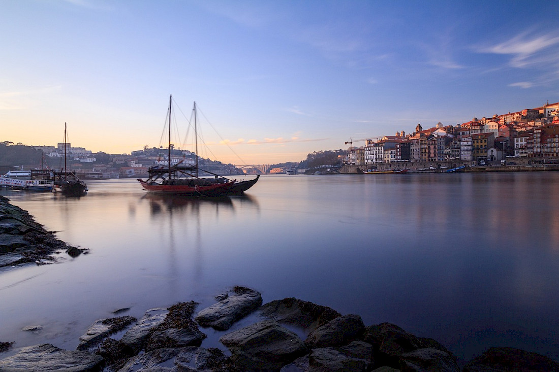 The historic port city of Porto.